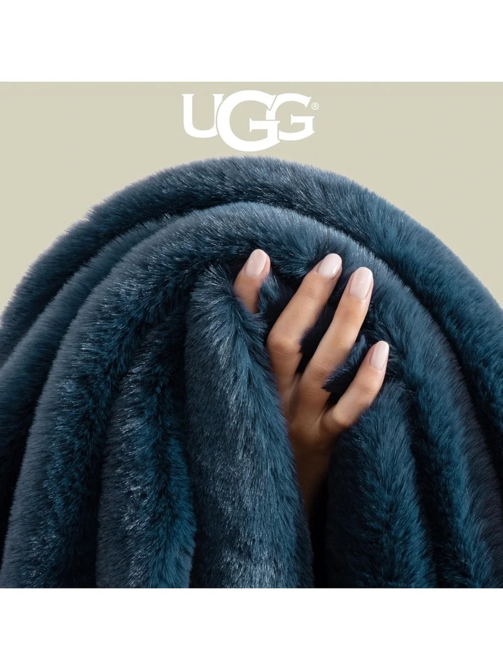 UGG Euphoria Throw Blanket, Plush Faux Fur Blanket, 50